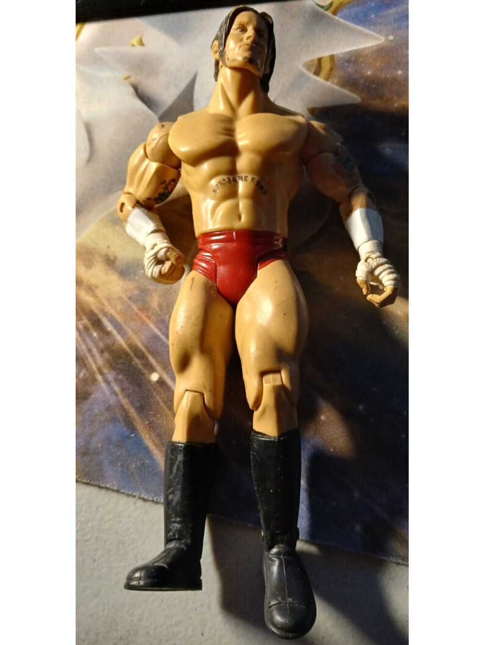 2004 Jakks Pacific WWE Wrestler Action Figure 7" Tall CM Punk